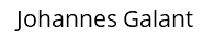 Johannes Galant
